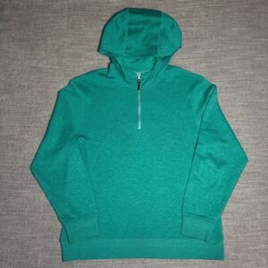 Nike Dri-FIT Quarter Zip Hoodie Mens Medium Green Athletic Training Pullover